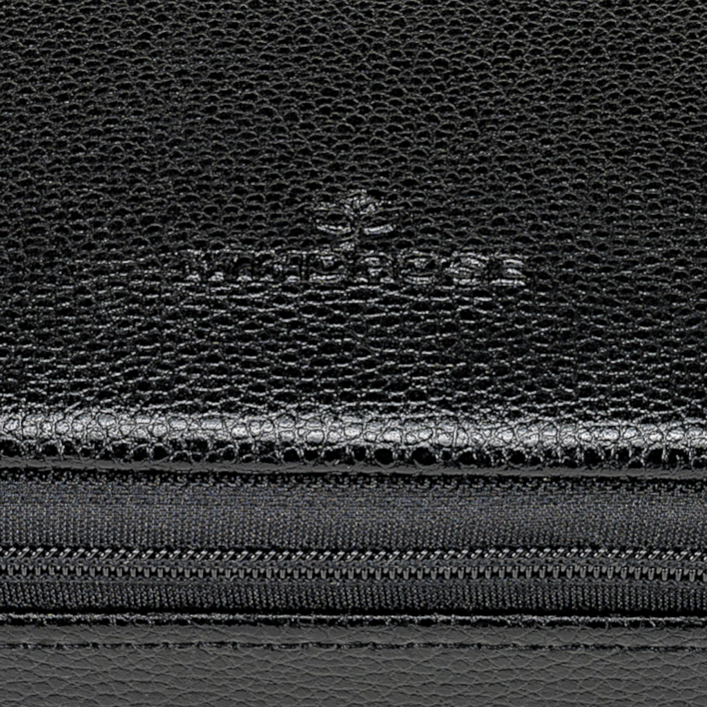 Schmuckdose beluga / schwarz (Leder) 
