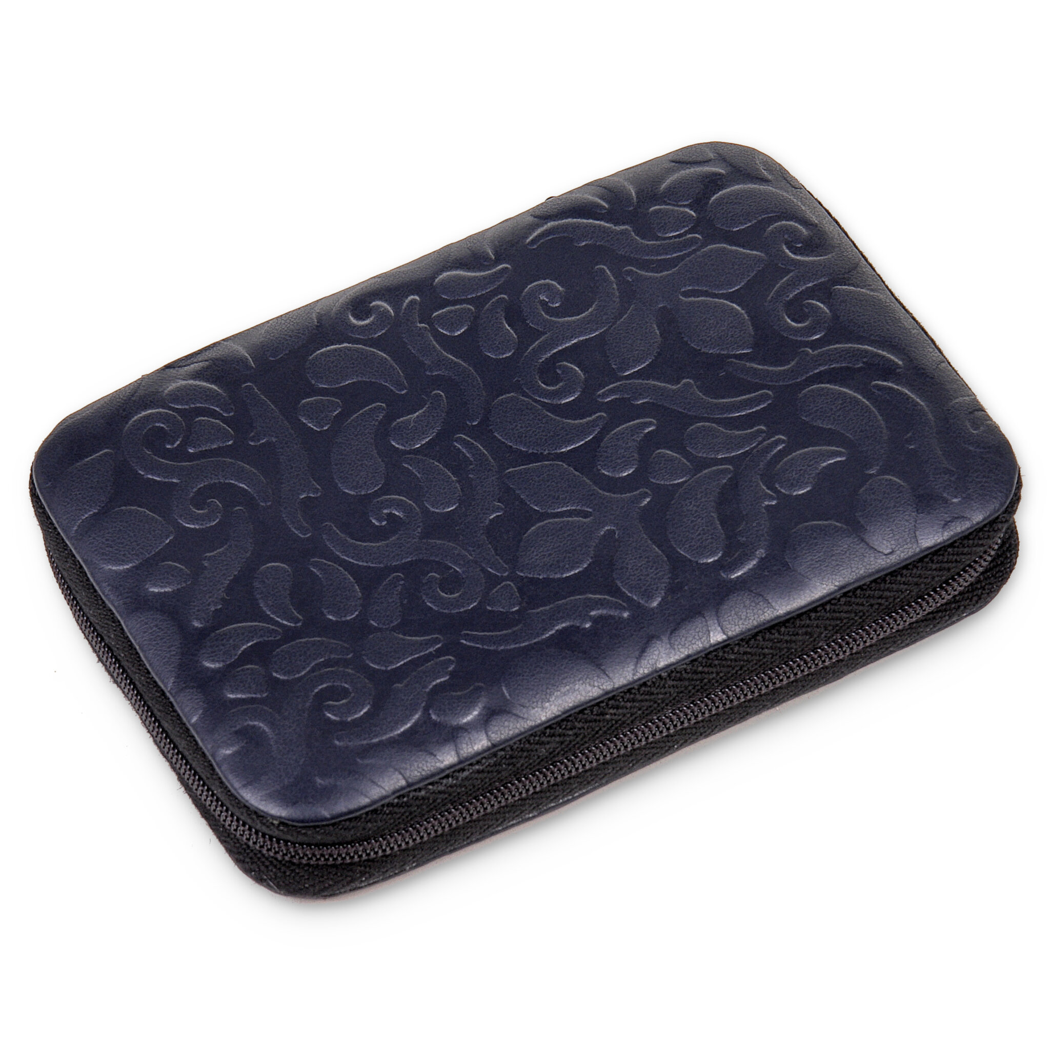 7-piece manicure case ornamento / navy (leather) 