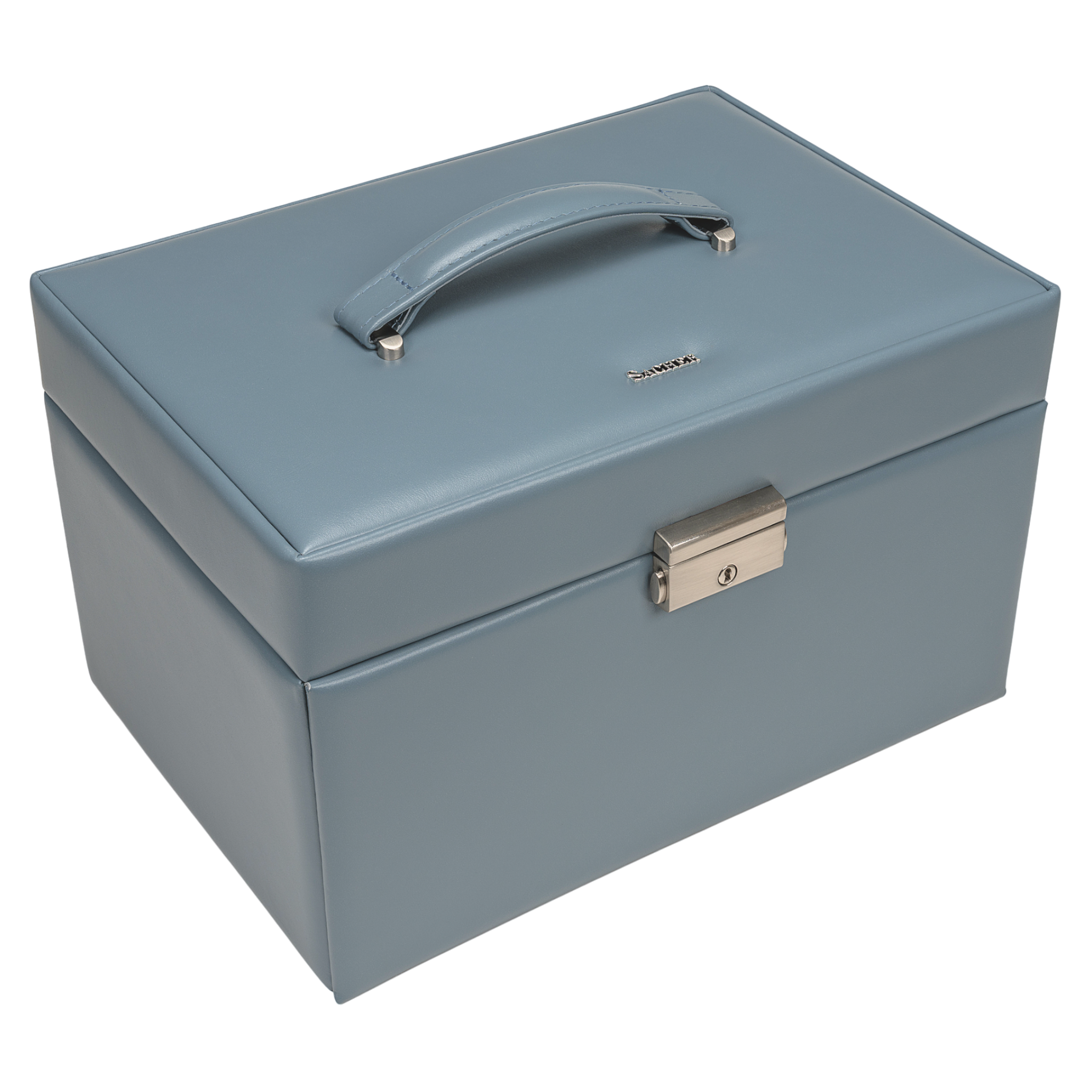 Schmuckkasten Lena pastello / hellblau (Leder) Schmuckkasten Lena pastello / hellblau (Leder)