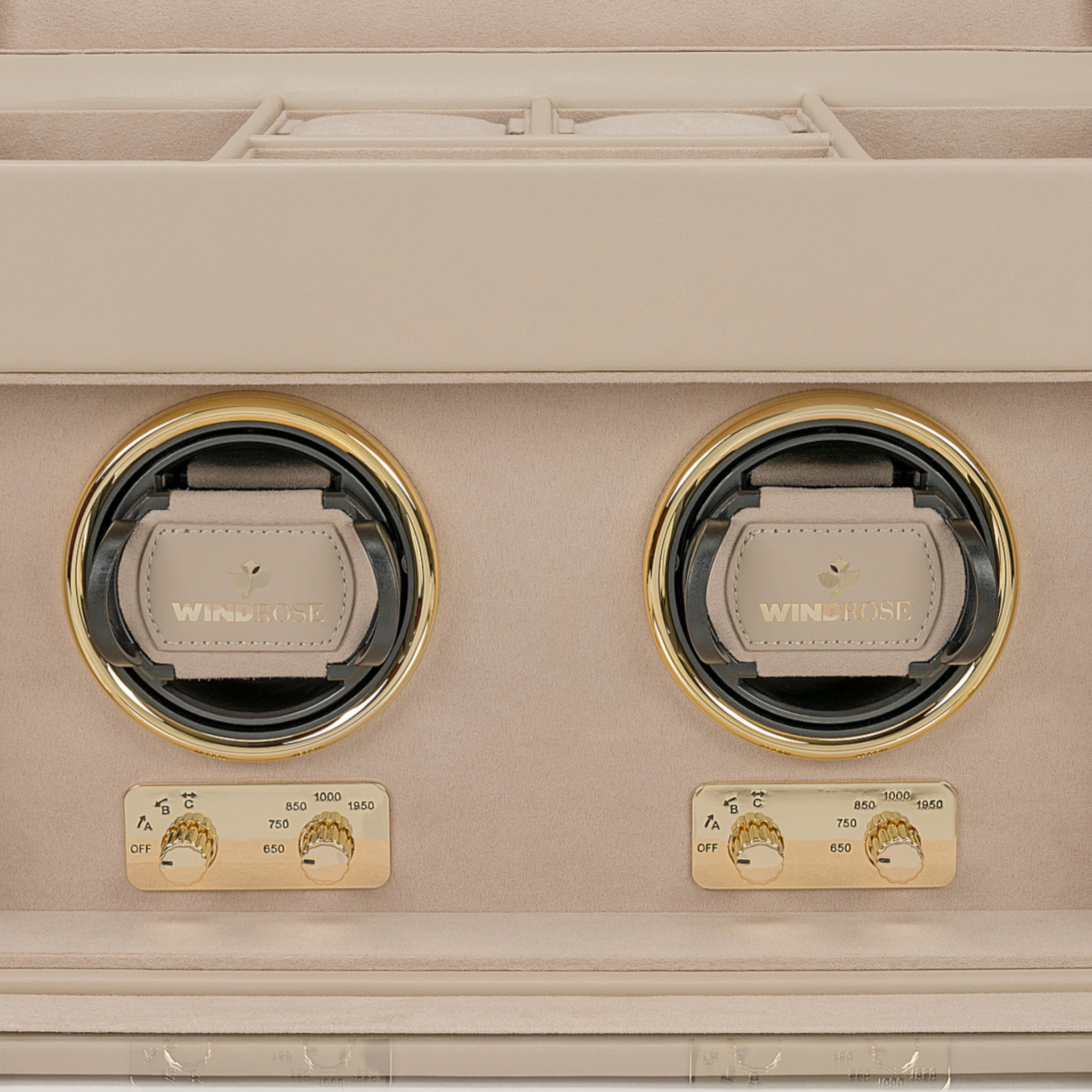 Uhrenbeweger 2 Uhren luxora / beige