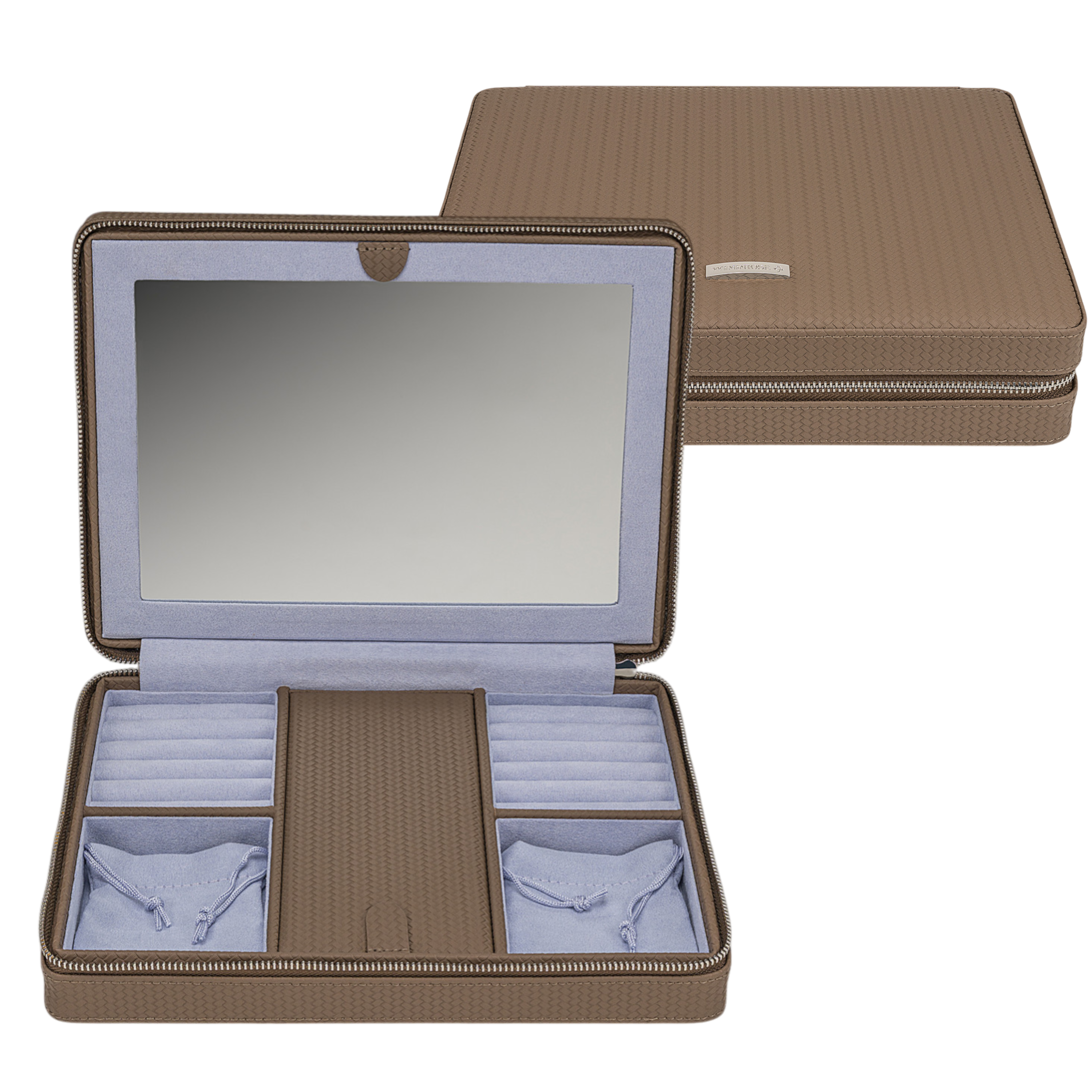 Reissverschluss Schmuckbox corbello / mocca