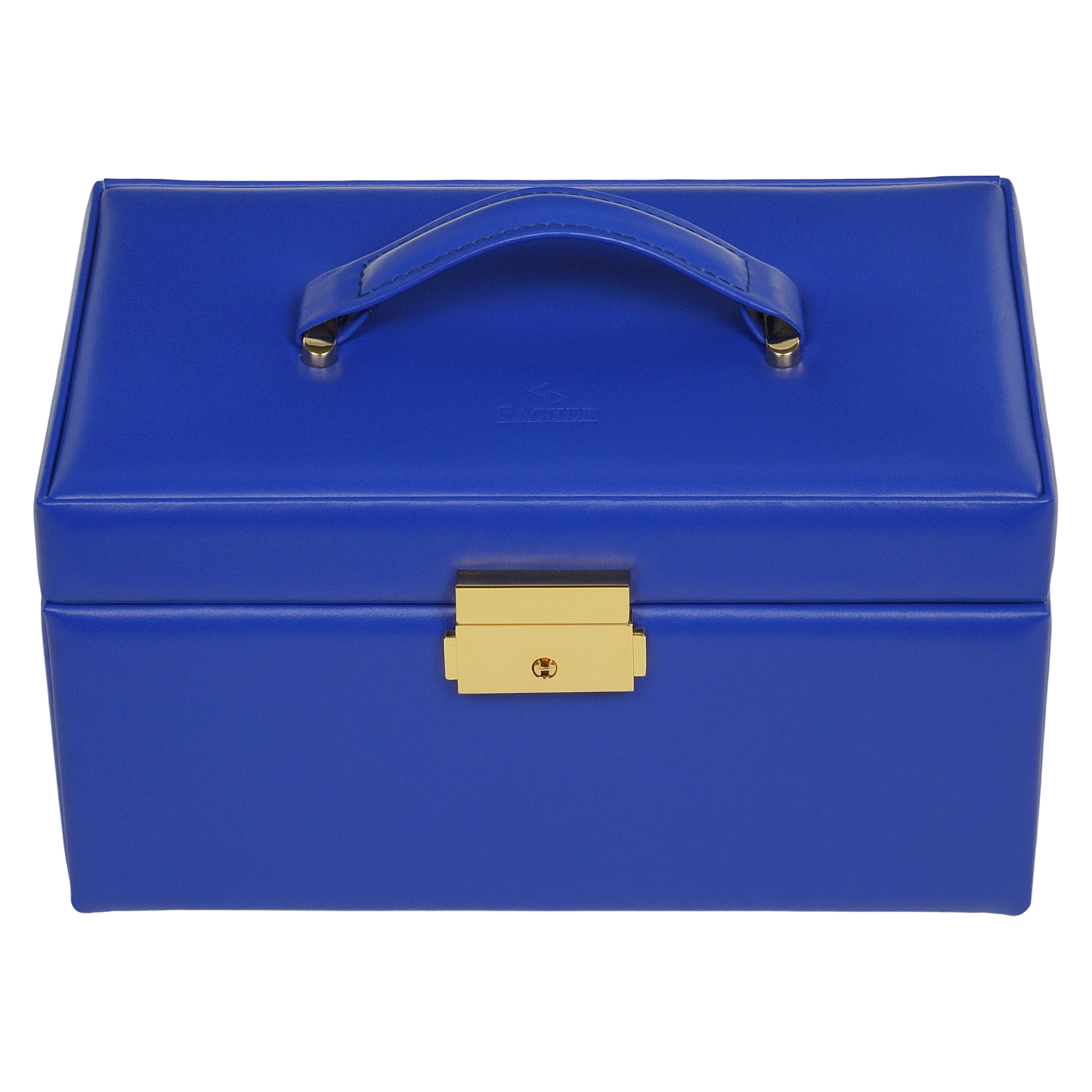 Emma colisimo jewellery box / blue (full cowhide) 