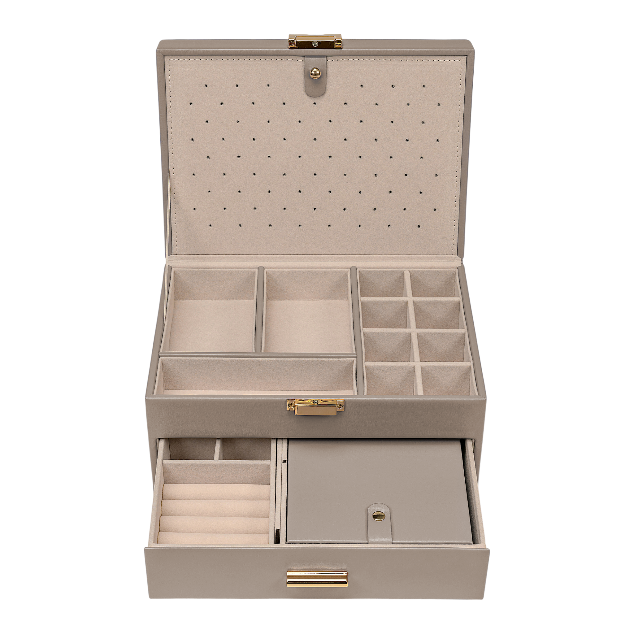Schmuckkoffer mit Reiseetui essentials / beige