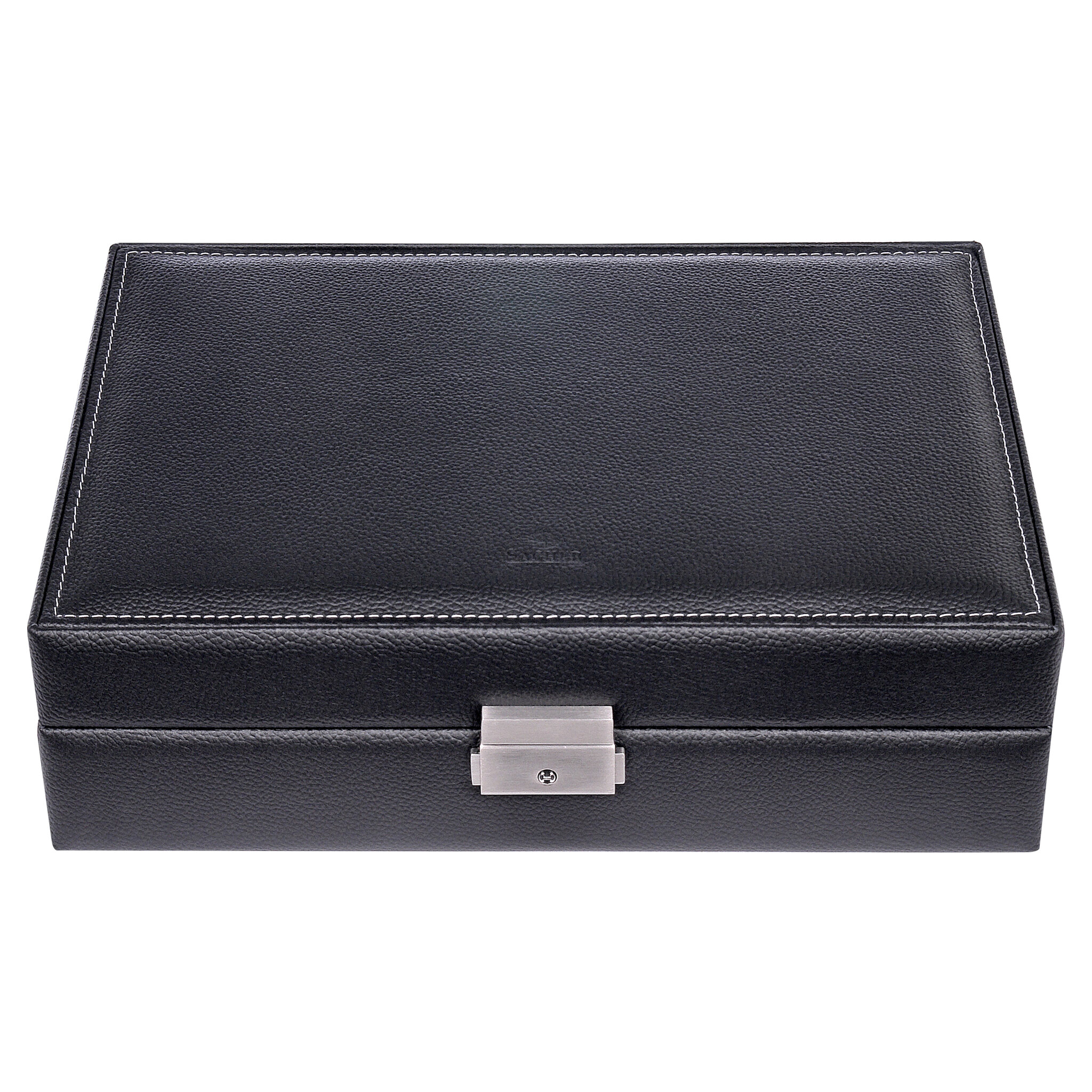 Watch case for 10 watches tamigi sport / black (leather) 