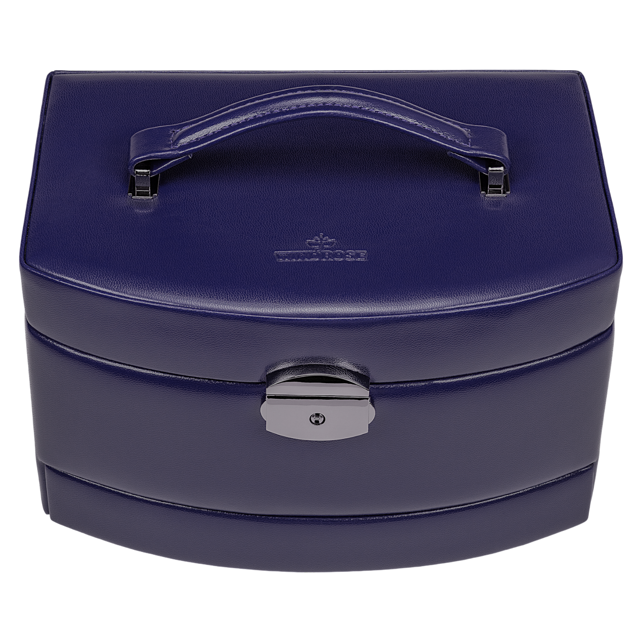 Automatic jewellery case with travel insert Merino Moda / dark blue Automatic jewellery case with travel insert Merino Moda / dark blue