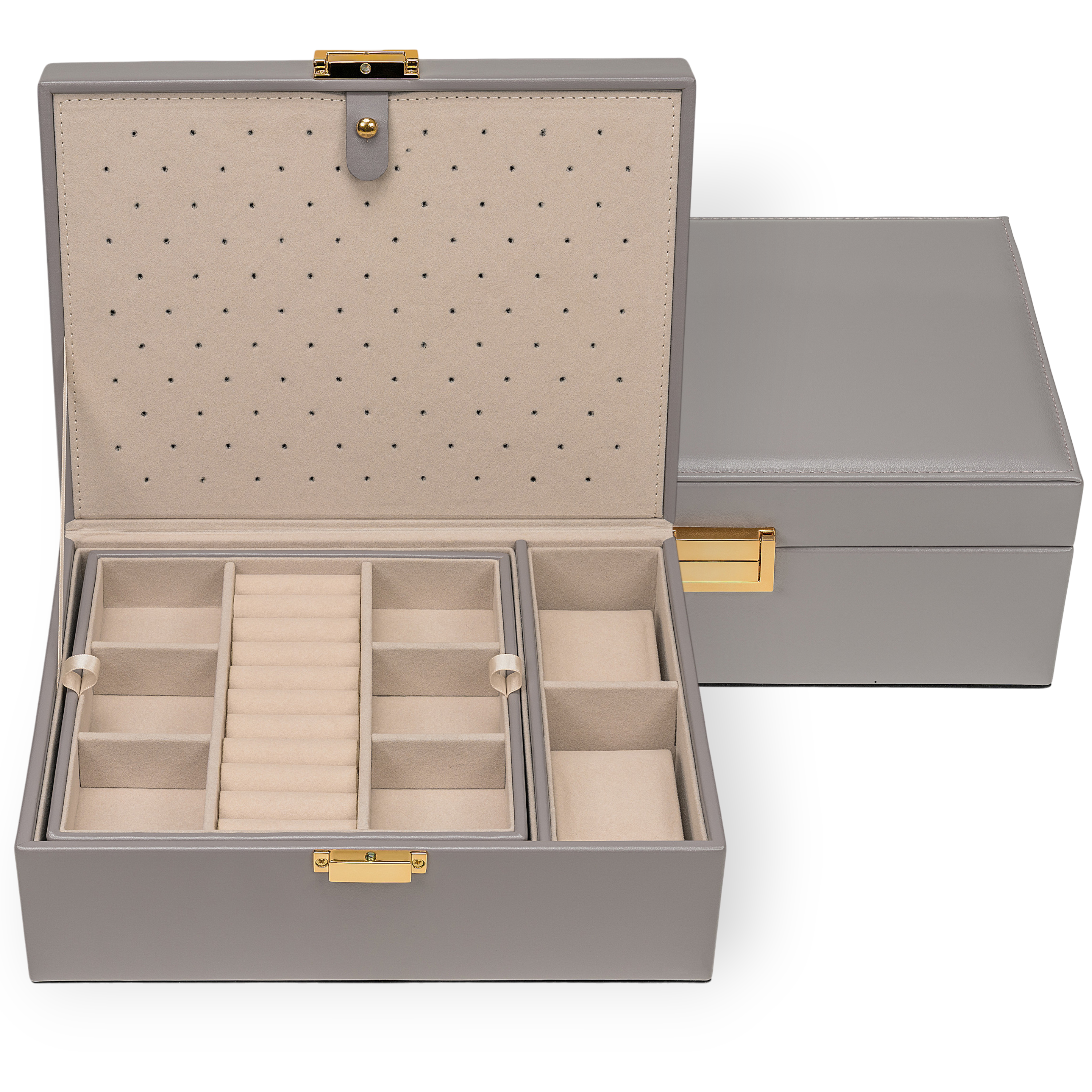 Charmbox mit 1 herausnehmbaren Einsatz essentials / grau